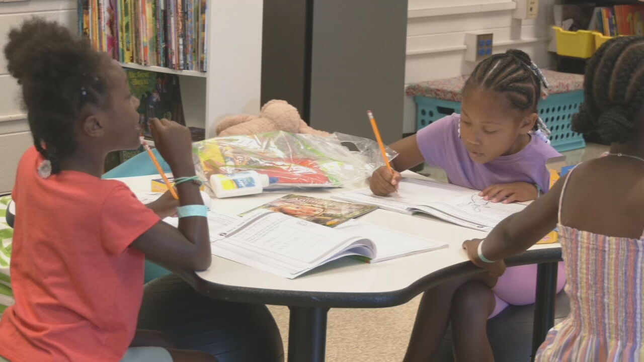 JCPS students at Gutermuth Elementary participate in Summer Backpack League